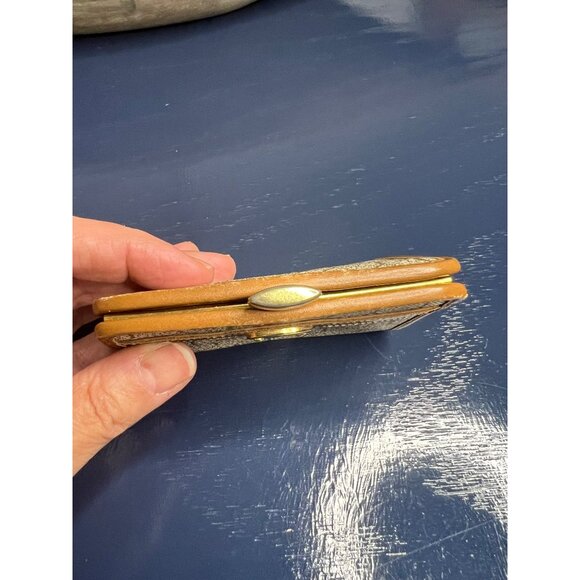 Christian Dior Kisslock Canvas Coin Purse - Picture 8 of 9